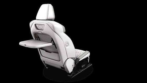 Mahindra XEV 9S, Front seat-back tray table for second-row occupants