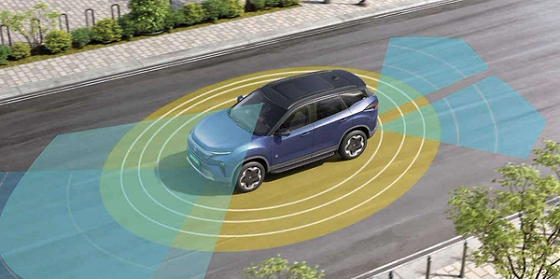 Tata Harrier EV, Level 2 ADAS with radar and camera coverage: Adaptive Cruise Control with Stop & Go, lane assist and traffic sign recognition