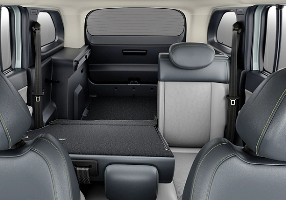 Tata Sierra EV, 60:40 split rear seats with recline - each side folds independently to seat five or haul cargo