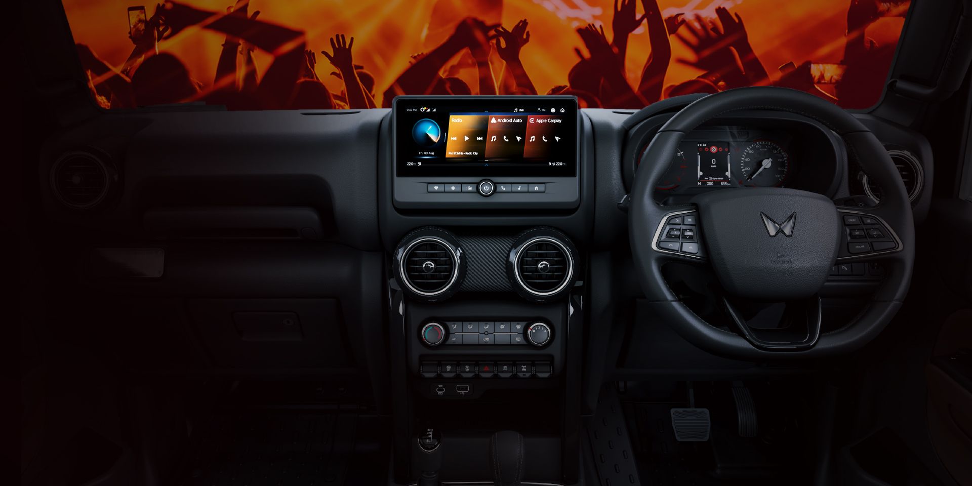 Thar OG dashboard and touchscreen