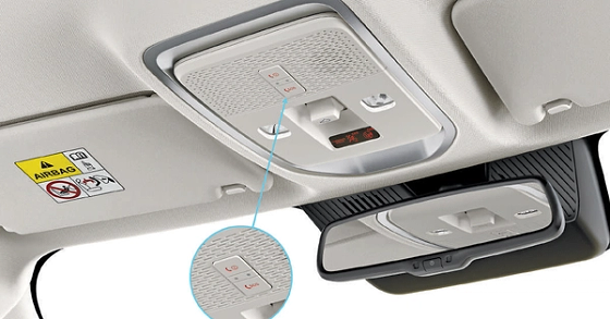 Tata Sierra, Roof-console SOS button with e-call and b-call emergency assistance