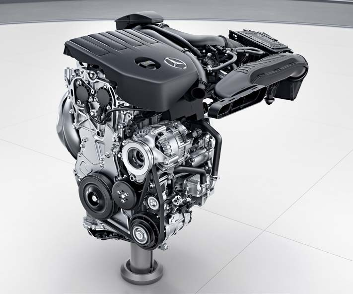 Mercedes-Benz GLA — Turbocharged four-cylinder petrol engine of the GLA 200