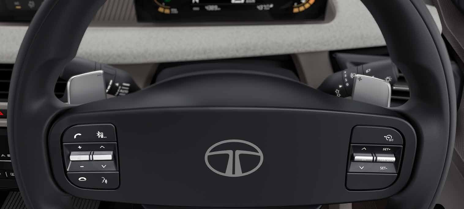Tata Aeris, Paddle shifters behind the wheel on AMT variants