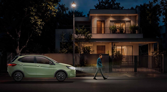 Tata Tiago EV, Follow-me-home headlamps stay on briefly after you park