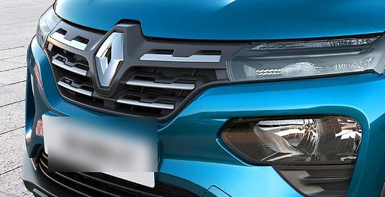 Renault Kwid, Chrome-finished front grille surround that lifts the front-end look.