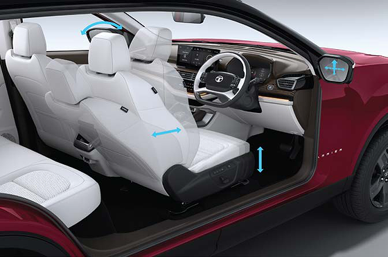 Tata Harrier, 6-way powered driver seat with memory function