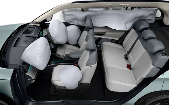 Tata Sierra EV, Safety Sphere: 6 airbags including curtain coverage for layered occupant protection