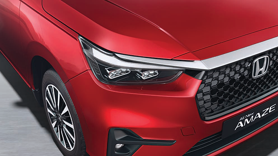Honda Amaze, LED projector headlamps with integrated LED DRLs and turn indicators