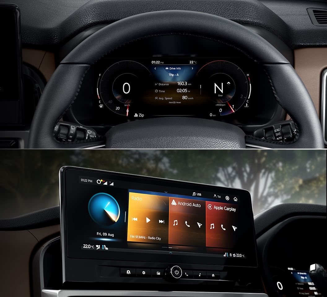 Mahindra Scorpio N — 31.24 cm HD infotainment touchscreen with 26.03 cm HD digital instrument cluster