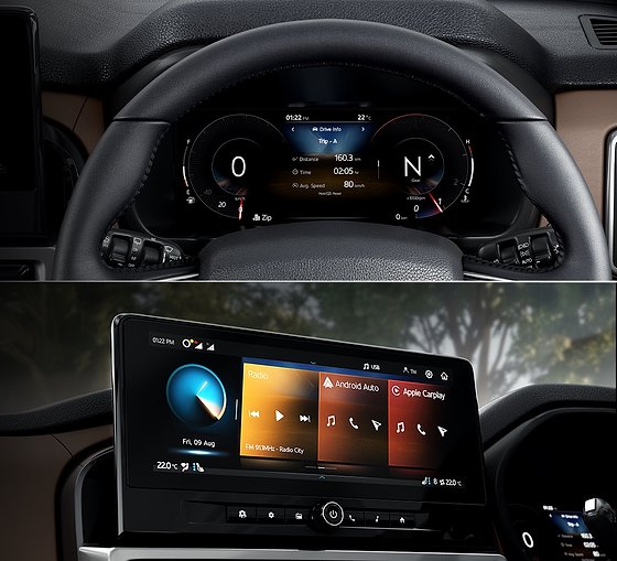 Mahindra Scorpio N, 31.24 cm HD infotainment touchscreen with 26.03 cm HD digital instrument cluster