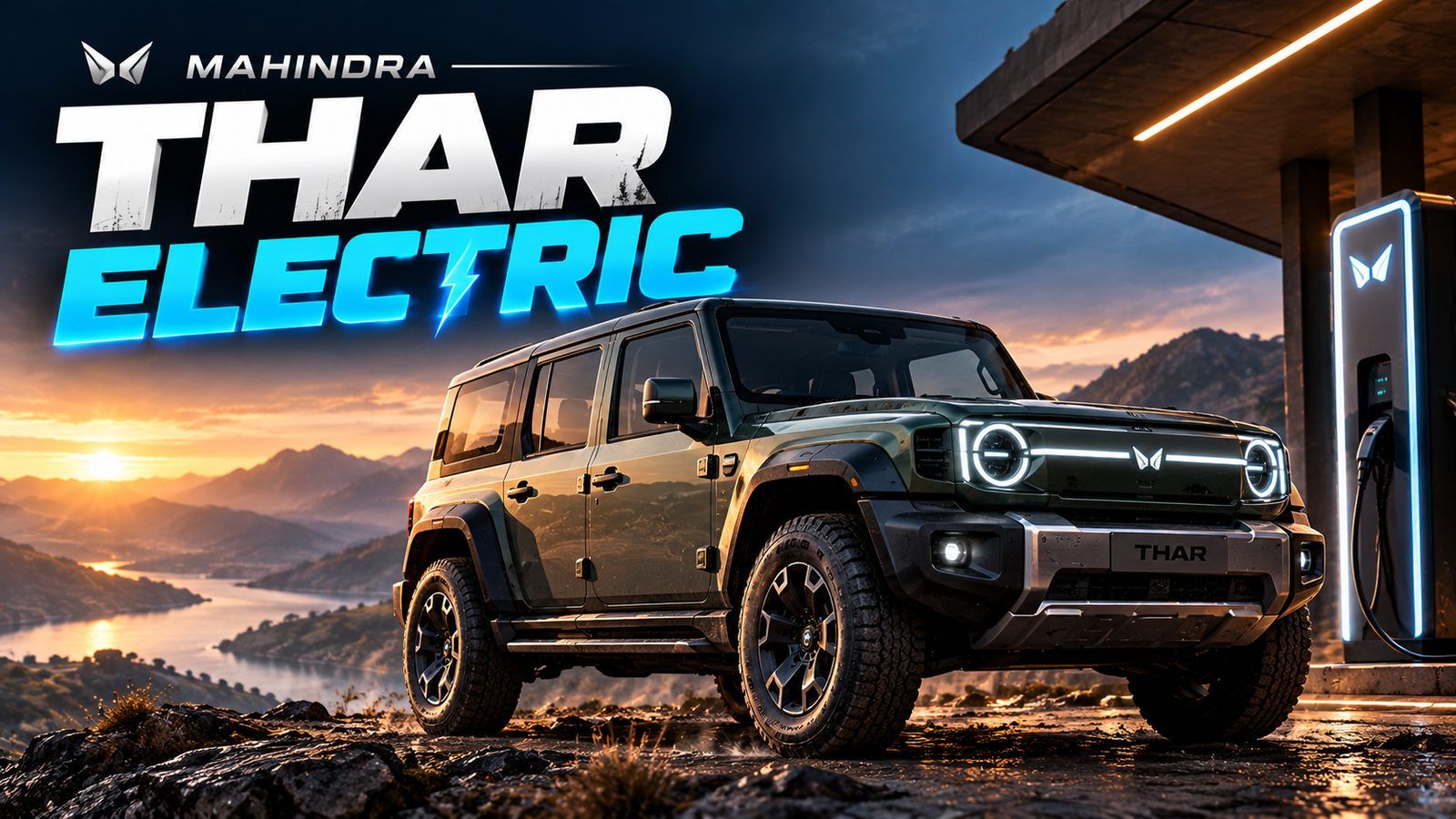 Mahindra Thar Electric Spied For First Time: Vision T Design, Five-Door, Likely 2028