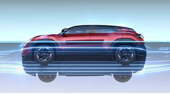 Toyota Urban Cruiser Ebella, Aerodynamic underbody design that channels airflow for reduced drag