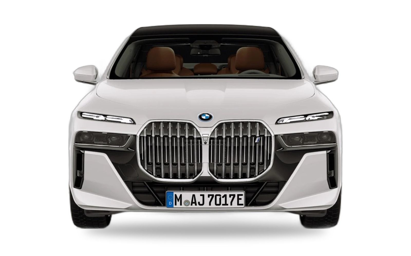 BMW i7 in Mineral White Metallic