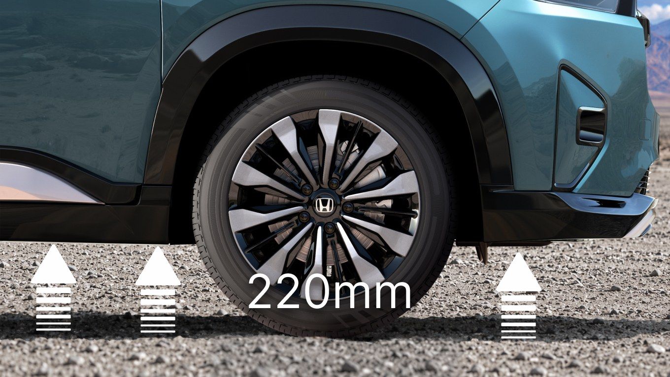 Honda Elevate, 220 mm ground clearance for broken roads and tall speed breakers