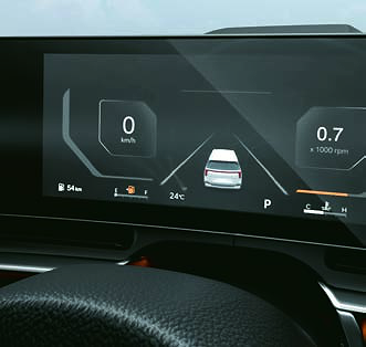 Kia Carnival, 31.24 cm (12.3") HD display instrument cluster