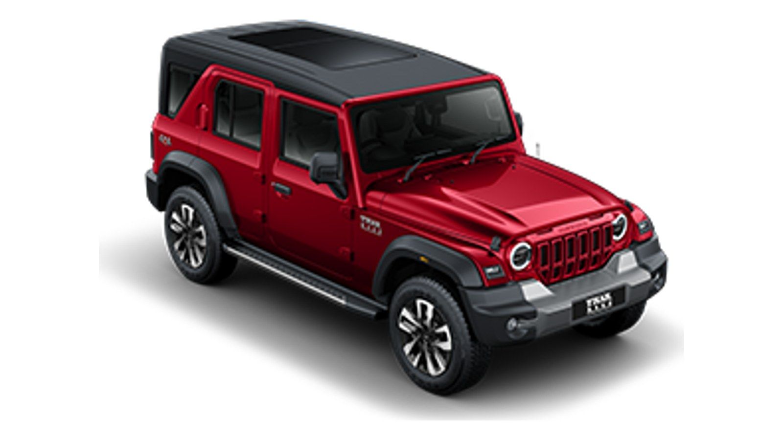 Mahindra Thar Roxx in Tango Red (Black roof)
