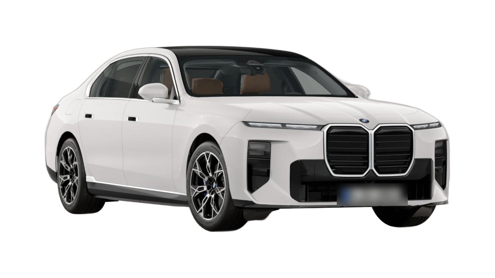 BMW i7 in Mineral White Metallic