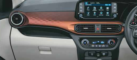 Hyundai Aura — Premium honeycomb patterned crashpad