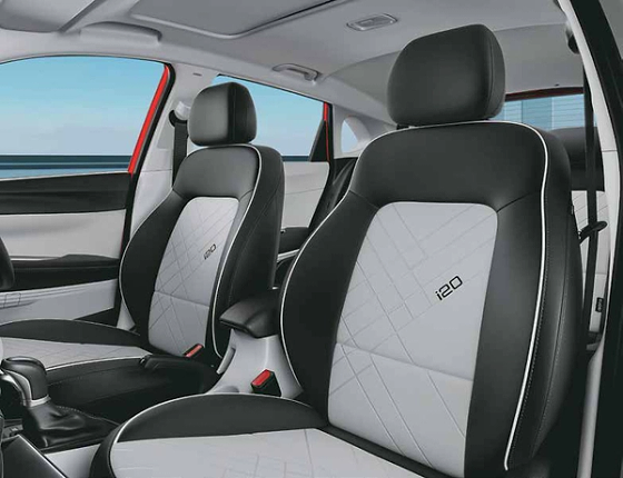 Hyundai i20, Dual tone seats with i20 branding
