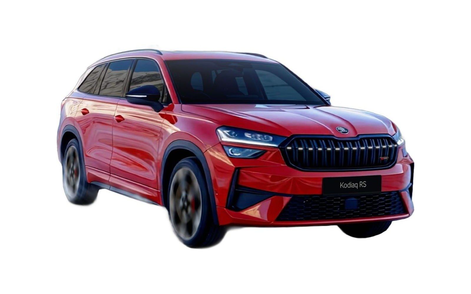 Skoda Kodiaq RS — front three-quarter view