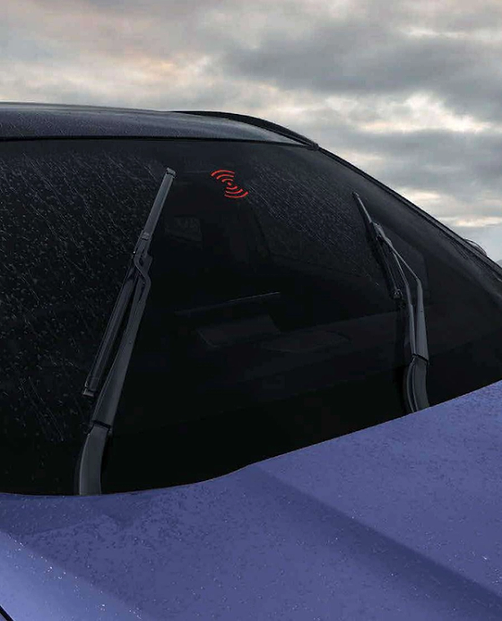 Tata Harrier EV, Rain-sensing wipers activate automatically and adjust their speed to the intensity of the rain