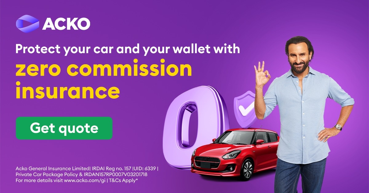 ACKO car insurance — protect your car and your wallet with zero commission insurance. Get quote.